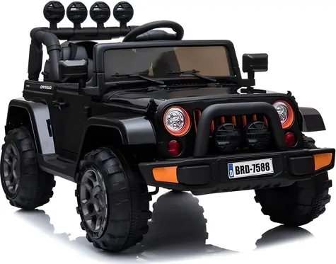 LEAN SPORT Dětské elektrické auto Jeep BRD-7588 černá / Pohon 4x4