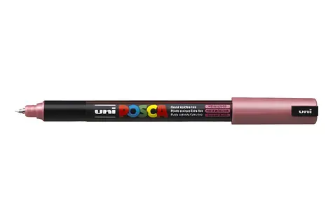 POSCA PC-1MR metalická červená / Popisovač / Akrylový / Kulatý hrot 0,7 mm / Rychleschnoucí