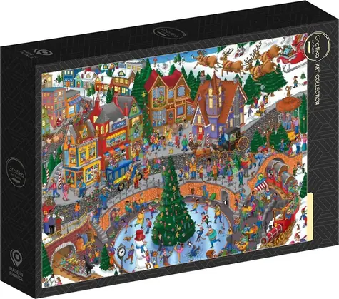 GRAFIKA Puzzle Vánoční zmatky / 500 dílků / 47,8 × 34,2 cm