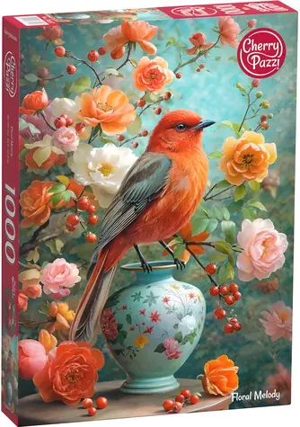 CHERRY PAZZI Puzzle Květinová melodie / 1000 dílků / 50 × 70 cm