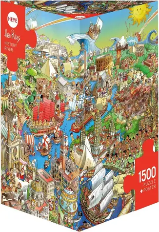 HEYE Puzzle Historická řeka / 1500 dílků / 60 x 80 cm