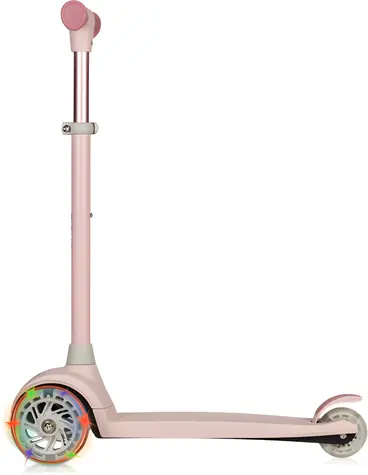 LIONELO Koloběžka Jessy Pink Rose / Tříkolová / 4 výšky řídítek / LED kolečka / do 50 kg
