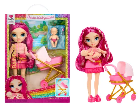 MGA Panenka Rainbow High Jr. High Bestie Babysitters – Stella Monroe / od 4 let / cca 23 cm