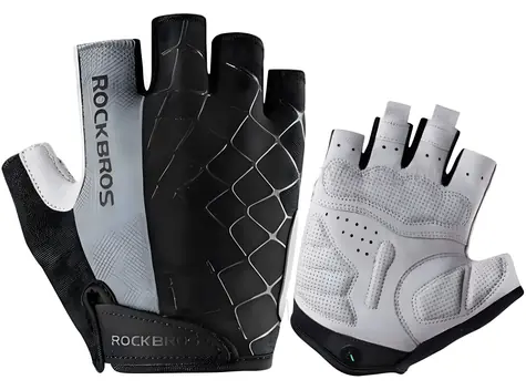 Rockbros S109 Cyklistické rukavice šedá / velikost M