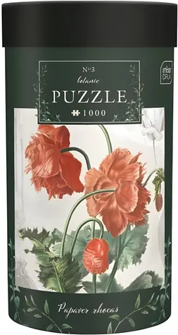 INTERDRUK Puzzle Botanic: Vlčí mák / 1000 dílků / rozměr 48 × 67 cm