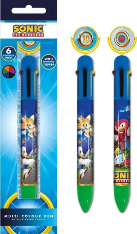 Pero Sonic / Pero / 6 barevných tuh / Klips / 17 cm