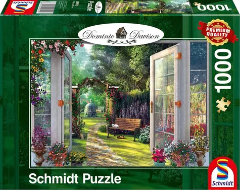 SCHMIDT Puzzle Pohled do kouzelné zahrady / 1000 dílků / 69,3 × 49,3 cm