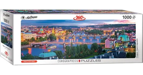 EUROGRAPHICS Panoramatické puzzle Praha, Česká republika / 1000 dílků / 99 x 33 cm