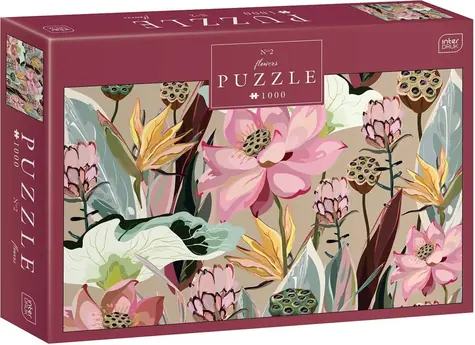 INTERDRUK Puzzle Flowers: Lotusy a Protey / 1000 dílků / 67x48 cm