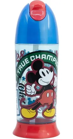 STOR Láhev na pití Mickey Mouse 280 ml / Láhev na pití / Brčko / Bez BPA