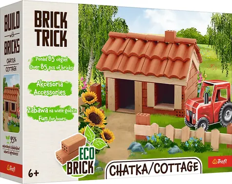 TREFL Stavebnice BRICK TRICK Chata M / 85 dílů