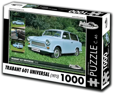 RETRO-AUTA Puzzle č. 46 Trabant 601 Universal (1975) / 1000 dílků / 66 × 47 cm