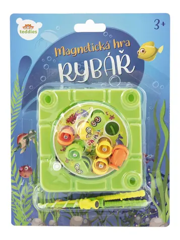 TEDDIES Magnetická hra Rybář / 8 rybiček / 2 pruty