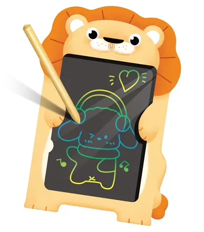 2KIDS TOYS Dětský LCD kreslicí tablet Lev / od 3 let / černá, hnědá / na baterie