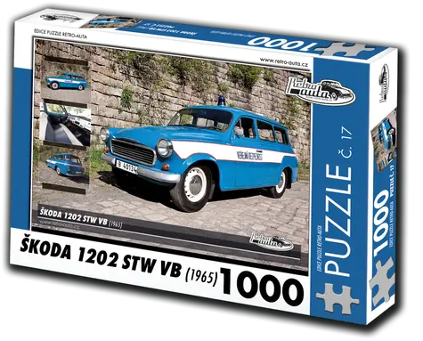 RETRO-AUTA Puzzle Škoda 1202 STW VB (1965) č. 17 / 1000 dílků / 66 × 47 cm