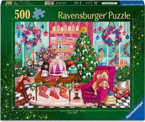 RAVENSBURGER Puzzle Vánoční obchod / 500 dílků