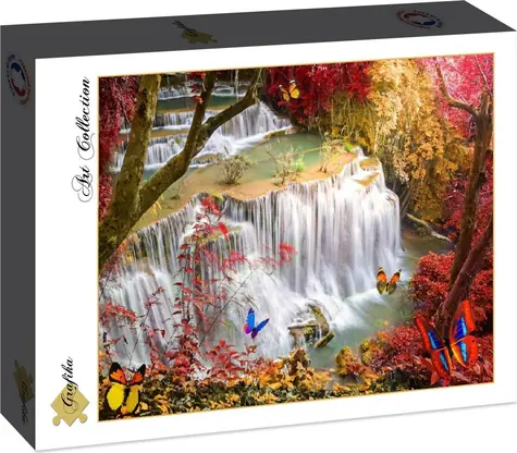 GRAFIKA Puzzle Vodopád v hlubokém lese / 2000 dílků / 98 x 69 cm