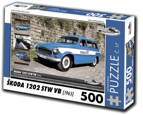 RETRO-AUTA Puzzle č. 17 Škoda 1202 STW VB (1965) / 500 dílků / 48 × 36 cm