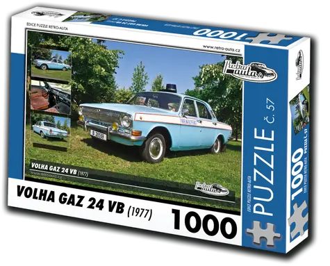RETRO-AUTA Puzzle č. 57 Volha Gaz 24 VB (1977) / 1000 dílků
