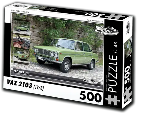 RETRO-AUTA Puzzle č. 48 Vaz 2103 (1978) / 500 dílků / 48 × 36 cm