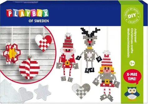 PLAYBOX Zažehlovací korálky 3D Vánoční ozdoby / 4000 ks / od 5 let