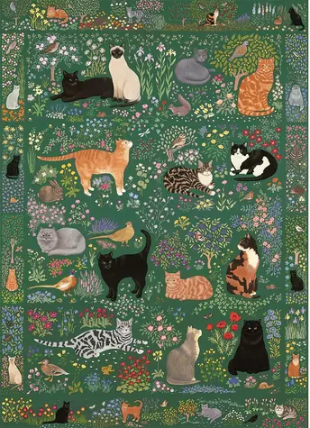 GIBSONS Puzzle Zahradní tapiserie / 1000 dílků / 49 x 68 cm
