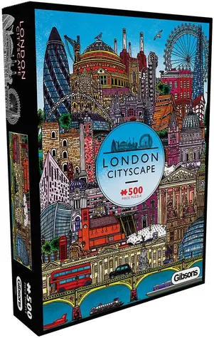 GIBSONS Puzzle Pohled na Londýn / 500 dílků / 34x48 cm