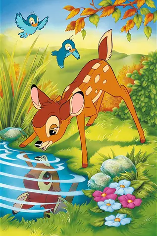 TREFL Puzzle Disney: Bambi / 600 dílků / 40 x 60 cm