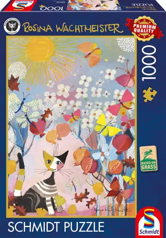 SCHMIDT Puzzle Proužkované kotě / 1000 dílků / rozměr 69,3 × 49,3 cm