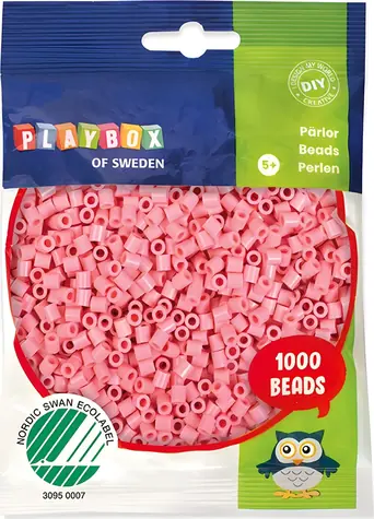 PLAYBOX Zažehlovací korálky růžové / 1000 ks