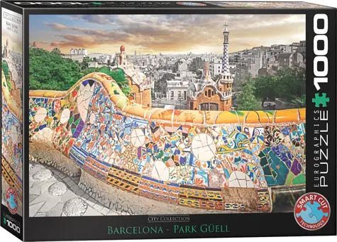 EUROGRAPHICS Puzzle Barcelona - park Güell / 1000 dílků / 68 x 48 cm