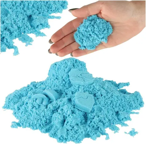 KIK Modrý kinetický písek 1kg / od 3 let