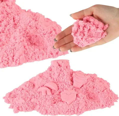KIK Růžový kinetický písek 1kg / od 3 let