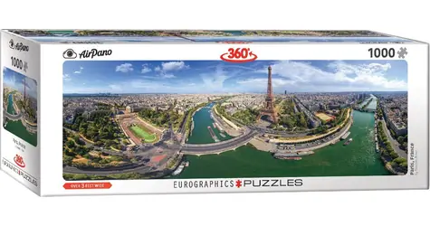 EUROGRAPHICS Panoramatické puzzle Paříž, Francie / 1000 dílků / 99 x 33 cm