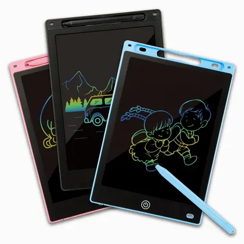 2KIDS TOYS Dětský LCD kreslicí tablet růžový / od 3 let / černá, růžová / na baterie