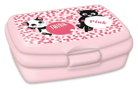 ARS UNA Box na svačinu Think Pink / 16,5 × 13 × 7 cm