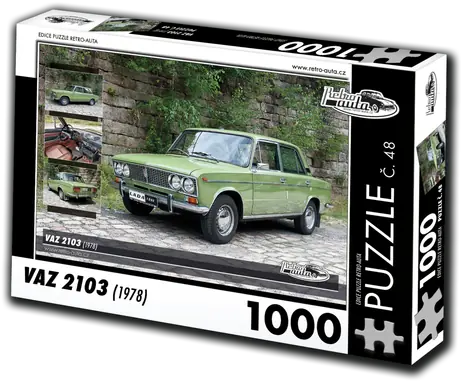 RETRO-AUTA Puzzle č. 48 VAZ 2103 (1978) / 1000 dílků / 66 × 47 cm
