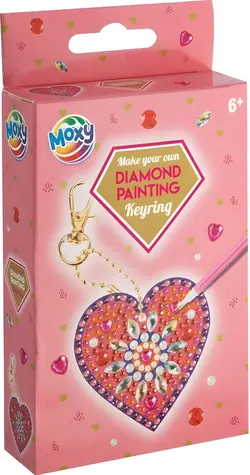 MOXY Diamantové malování Přívěsek Srdce - mandala / od 6 let