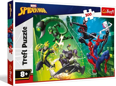 TREFL Puzzle Spiderman: V pavoučí síti / 300 dílků / 60 x 40 cm