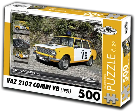 RETRO-AUTA Puzzle č. 29 VAZ 2102 Combi VB (1981) / 500 dílků