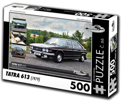 RETRO-AUTA Puzzle č. 66 Tatra 613 (1979) / 500 dílků / 48 × 36 cm