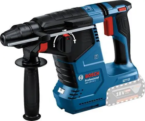 Bosch GBH 18V-24 C Professional modrá/černá / Aku vrtací kladivo / SDS-plus / Bluetooth / bez aku a nabíječky