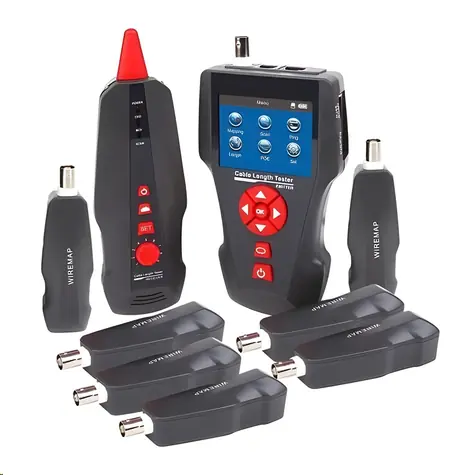 XtendLan TLCD88 / Tester kabelů / LCD / Cat3-Cat6, UTP/STP, koax, USB / PoE, Ping, sonda