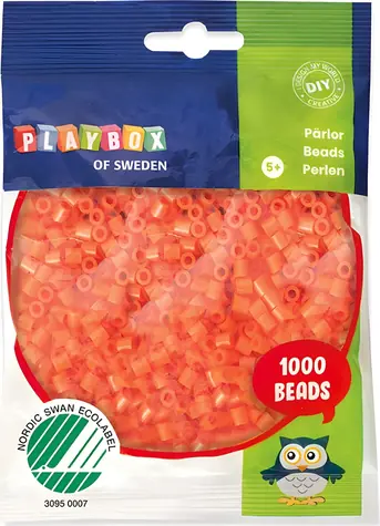 PLAYBOX Zažehlovací korálky oranžové / 1000 ks