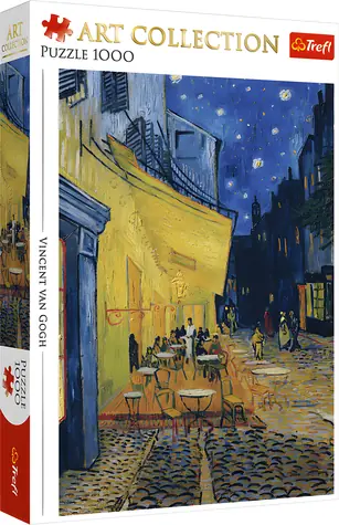 TREFL Puzzle Art Collection: Terasa kavárny v noci / 1000 dílků / 48 x 68,3 cm