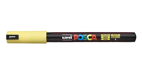 POSCA PC-1MR žlutá / Popisovač / Akrylový / Kulatý hrot 0,7 mm / Rychleschnoucí