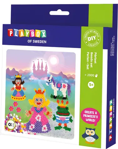 PLAYBOX Zažehlovací korálky Princezny / 2000 ks / od 5 let