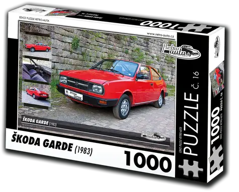 RETRO-AUTA Puzzle č. 16 Škoda Garde (1983) / 1000 dílků / 66 × 47 cm