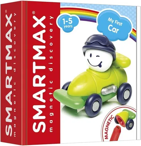 SMARTMAX Magnetická stavebnice Moje první auto / 5 dílků / 1-5 let