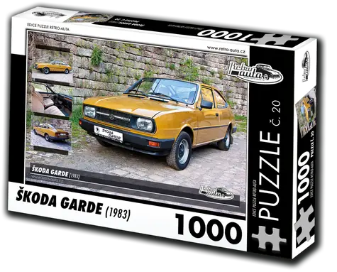 RETRO-AUTA Puzzle č. 20 Škoda Garde (1983) / 1000 dílků